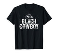 Black Cowboy Gift T-Shirt - Minimalist Print Unisex - T-Shirt, Sweatshirt, Hoodie