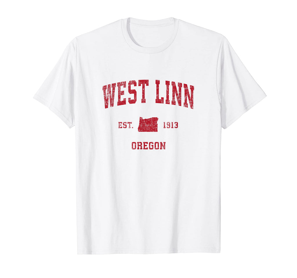 West Linn Oregon Or Sports Red T-Shirt - Aesthetic Graphic Men Women - T-Shirt, Sweatshirt, Hoodie