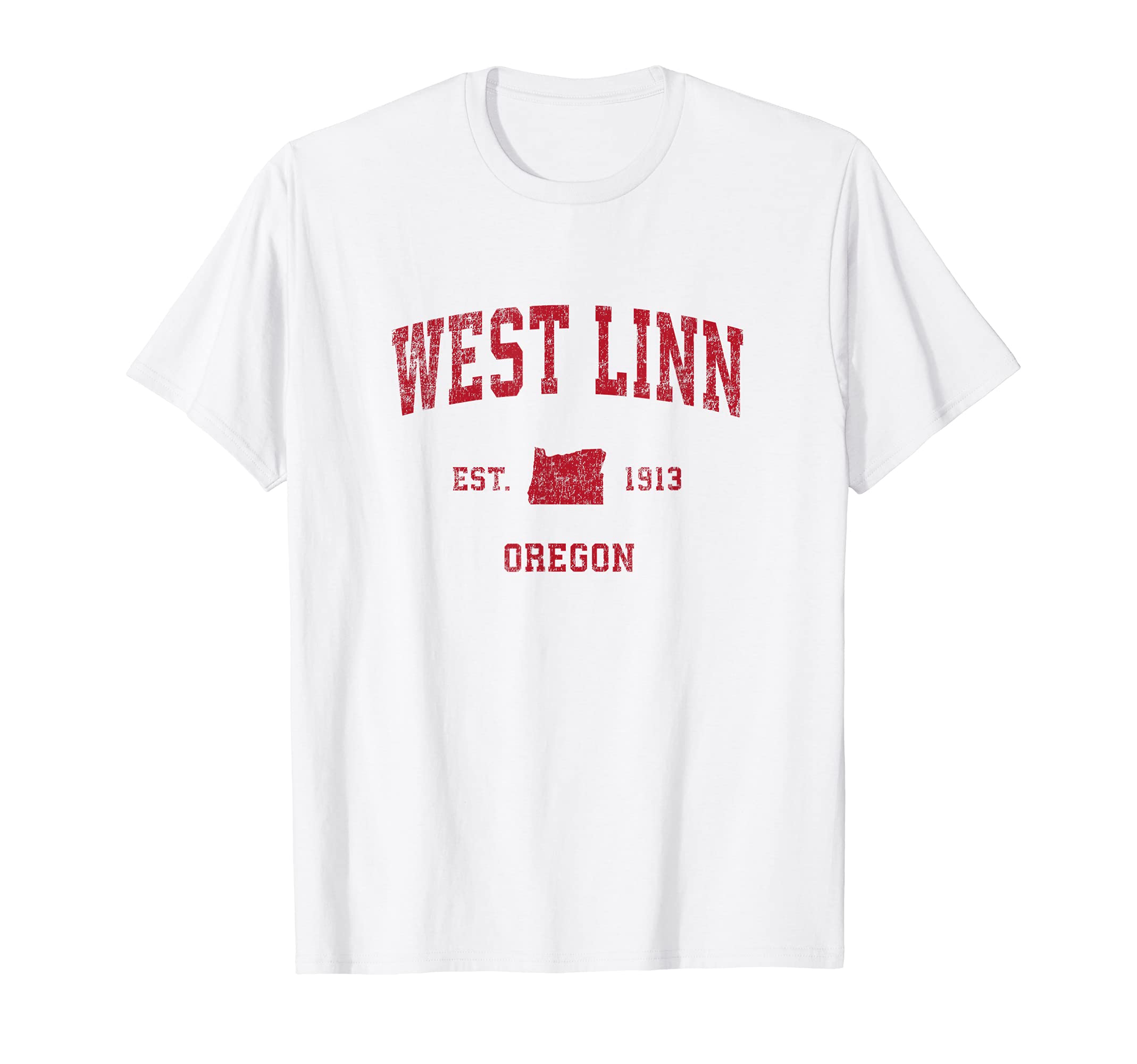 West Linn Oregon Or Sports Red T-Shirt - Aesthetic Graphic Men Women - T-Shirt, Sweatshirt, Hoodie