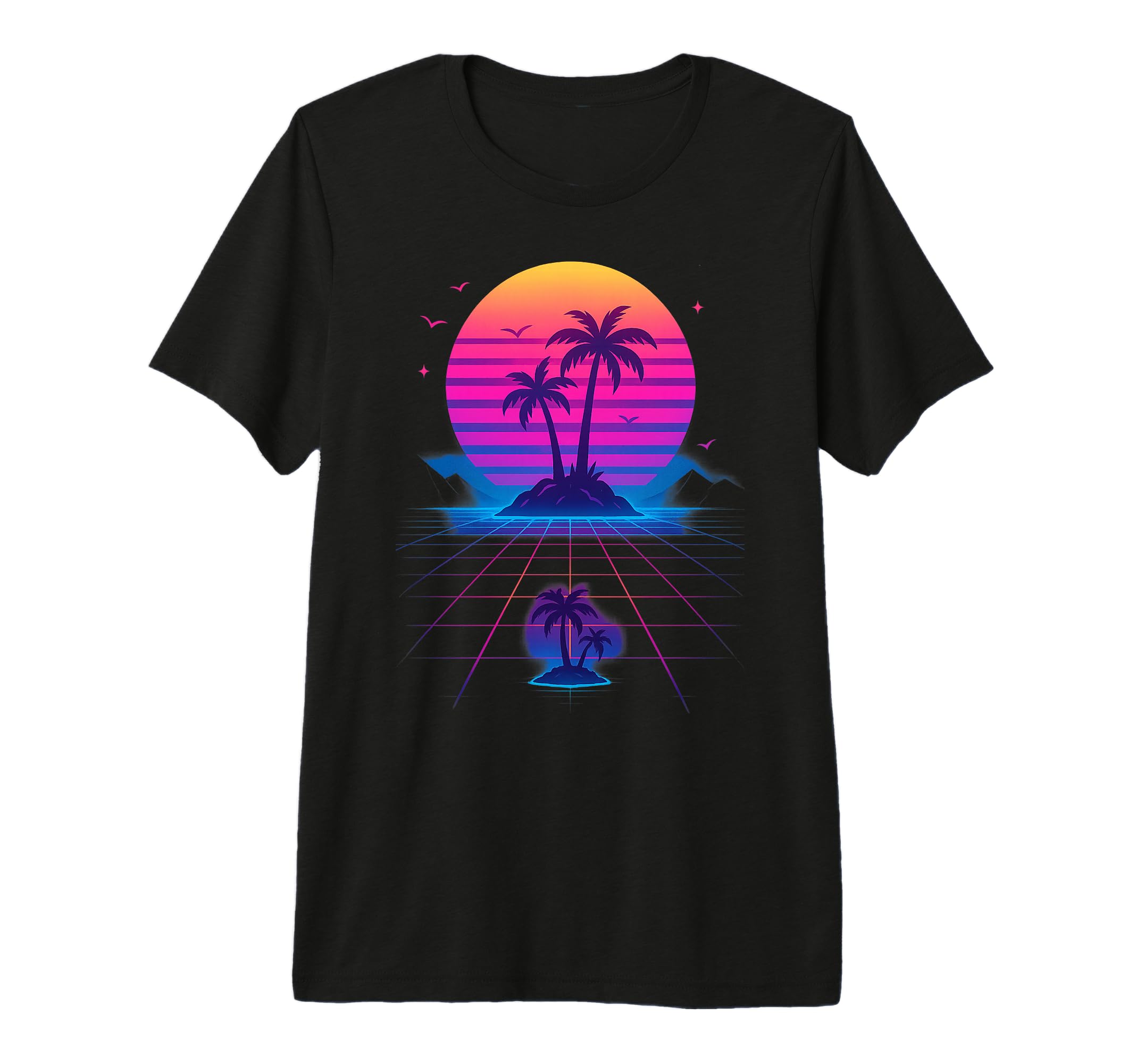 80S Synthwave Tri Blend T-Shirt - Unique Graphic for Adults - T-Shirt, Sweatshirt, Hoodie