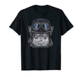 Black Chihuahua Wearing Motorcycle T-Shirt - Unique Graphic Men Women - T-Shirt, Sweatshirt, Hoodie
