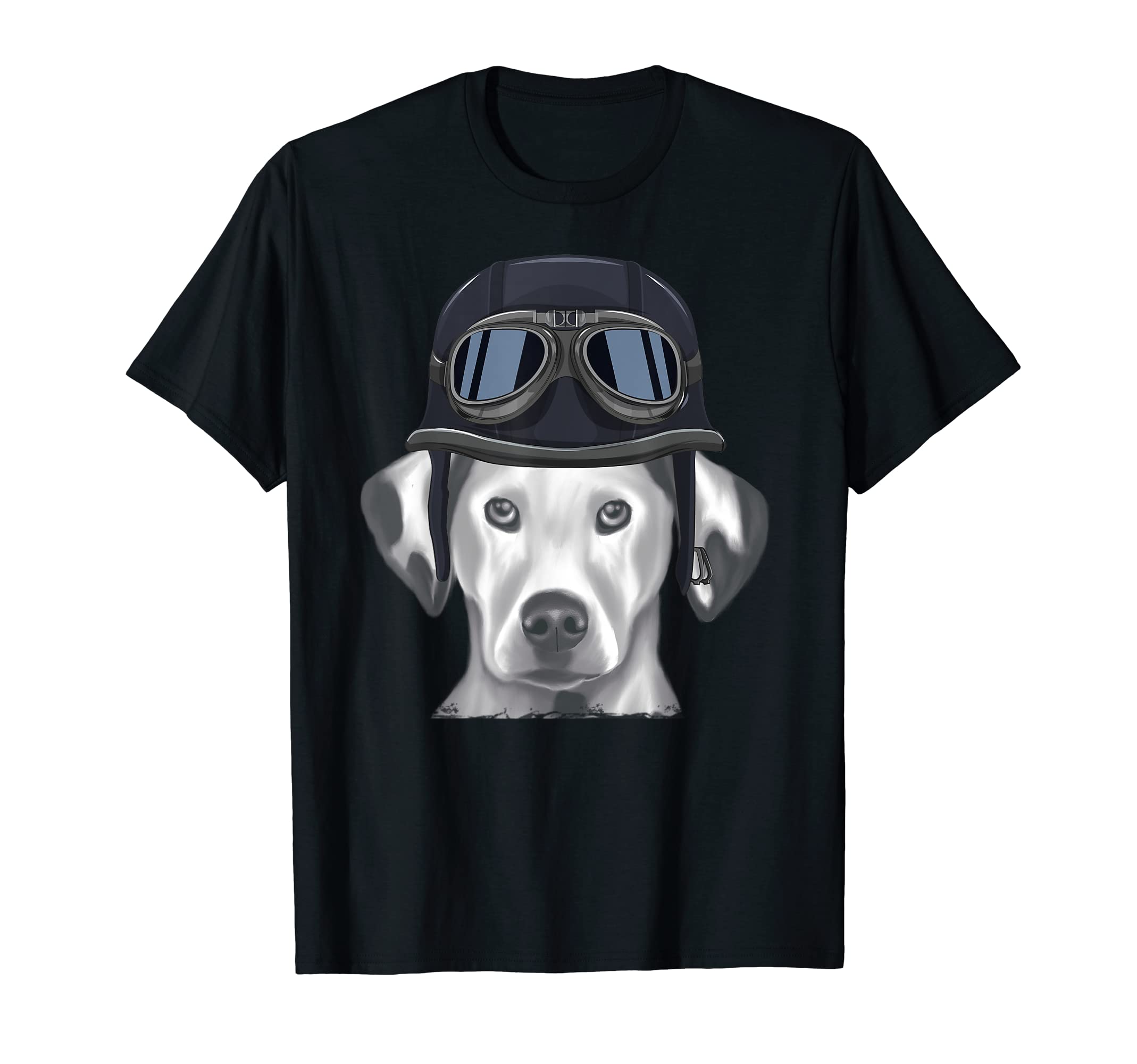 Dalmatian Wearing Motorcycle T-Shirt - Casual Everyday Wear for Adults - T-Shirt, Sweatshirt, Hoodie