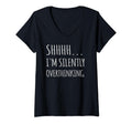 Womens Im Silently Overthinking T-Shirt - Graphic Print for Adults - T-Shirt, Sweatshirt, Hoodie