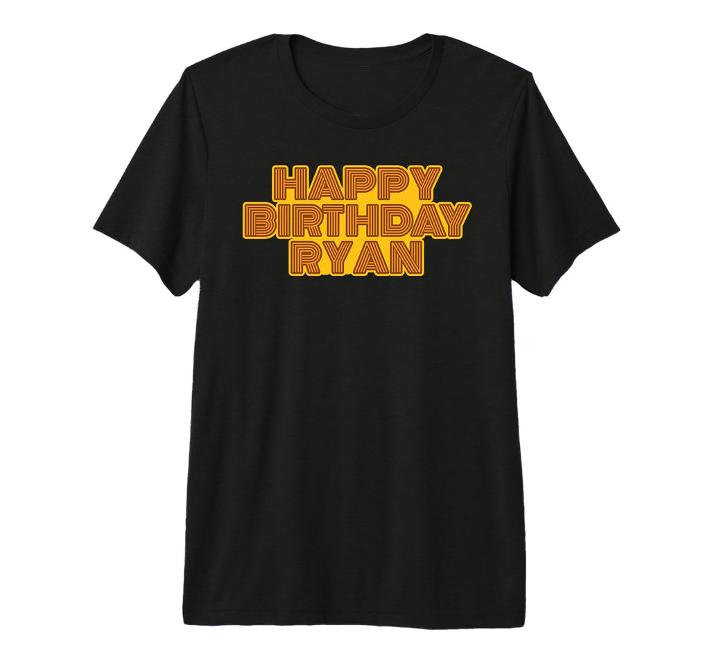 Happy Birthday Ryan Personalized Name T-Shirt - Trendy Graphic Unisex - T-Shirt, Sweatshirt, Hoodie