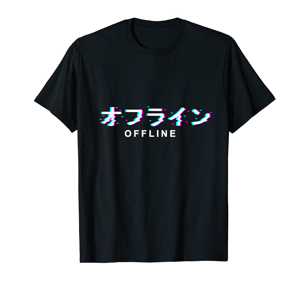 Japanese Offline Vaporwave Synthwave T-Shirt - Aesthetic Graphic Men Women - T-Shirt, Sweatshirt, Hoodie