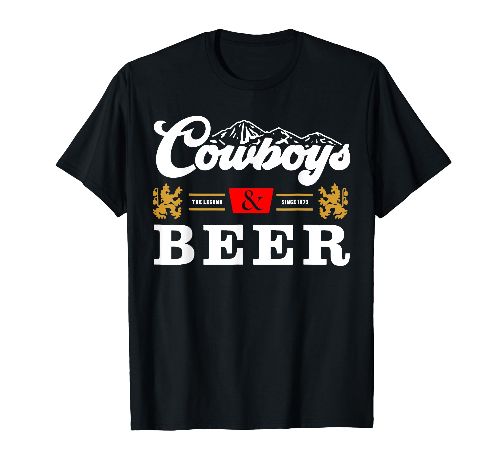 Cowboys And Beer Vibe Western T-Shirt - Aesthetic Graphic for Adults - T-Shirt, Sweatshirt, Hoodie