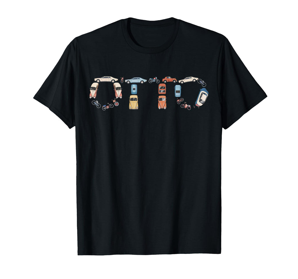 Otto Custom Name Personalized Cars T-Shirt - Graphic Print Unisex - T-Shirt, Sweatshirt, Hoodie