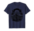 Black And White Motorcycle Sunset T-Shirt - Graphic Print Unisex - T-Shirt, Sweatshirt, Hoodie