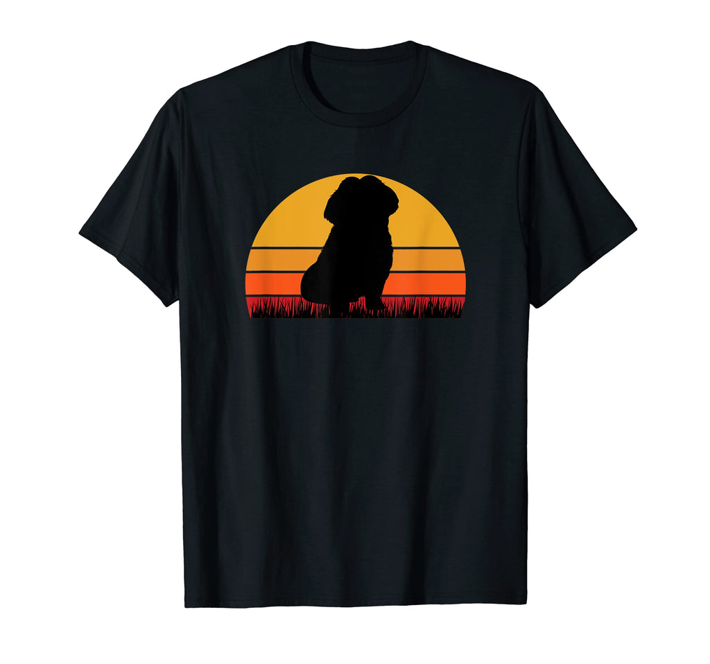 Shih Tzu Sunset Black Orange Dog Pet T-Shirt - Streetwear Style Unisex - T-Shirt, Sweatshirt, Hoodie