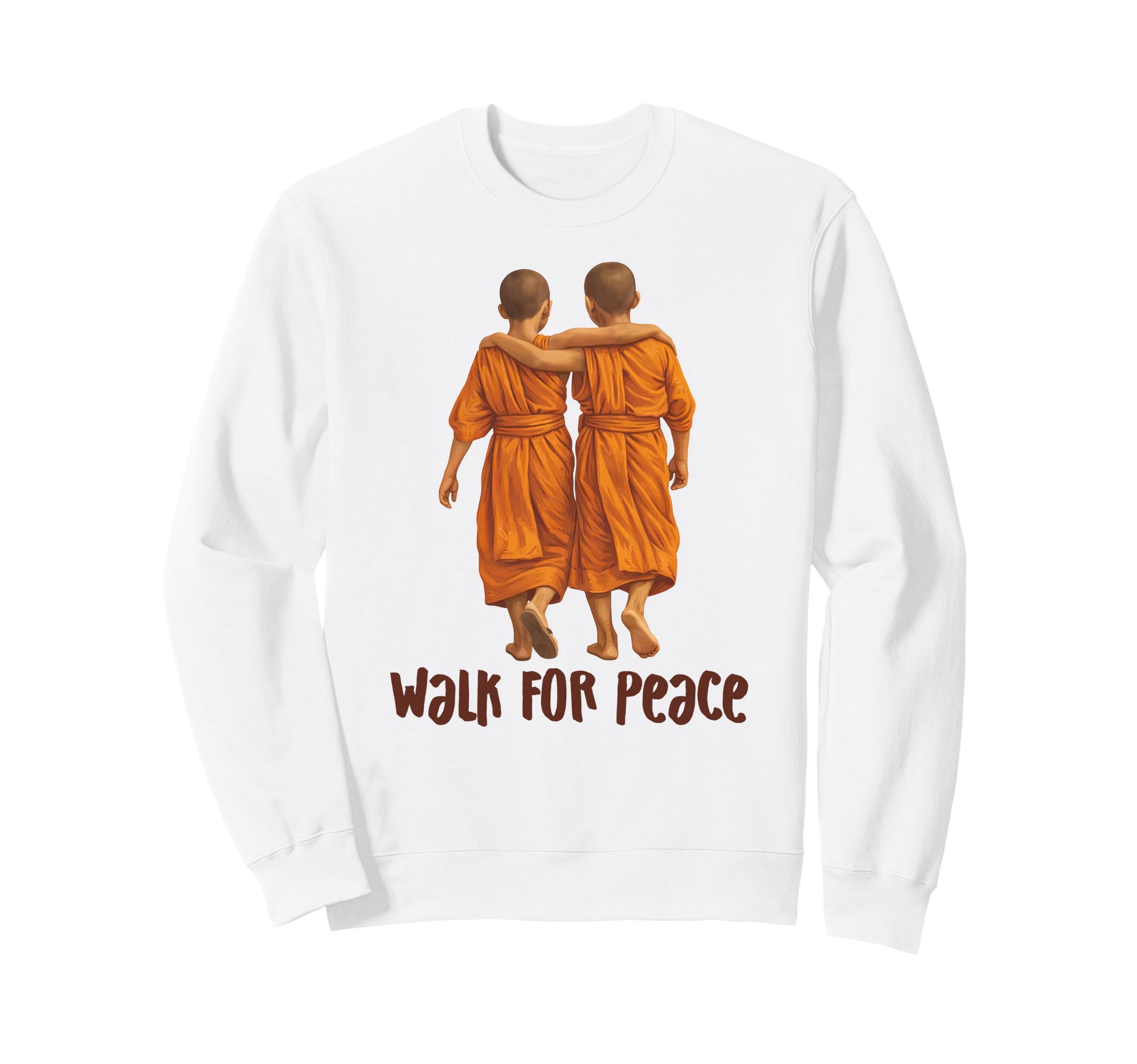 Buddhist Buddhism Monk Spiritual Sweatshirt - Novelty Apparel Men Women - T-Shirt, Sweatshirt, Hoodie