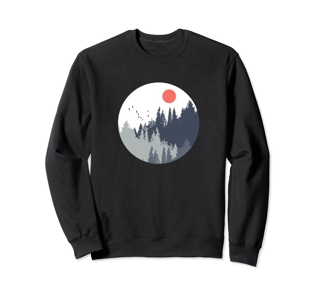Forest Abstract Geometric Nordic Sweatshirt - Streetwear Style for Adults - T-Shirt, Sweatshirt, Hoodie