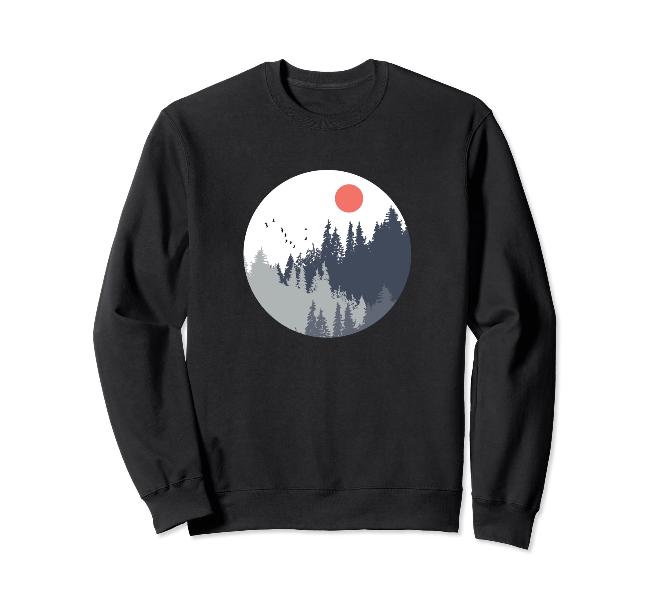 Forest Abstract Geometric Nordic Sweatshirt - Streetwear Style for Adults - T-Shirt, Sweatshirt, Hoodie