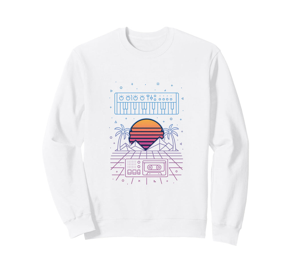80S Synthwave Sweatshirt - Unique Graphic Unisex - T-Shirt, Sweatshirt, Hoodie