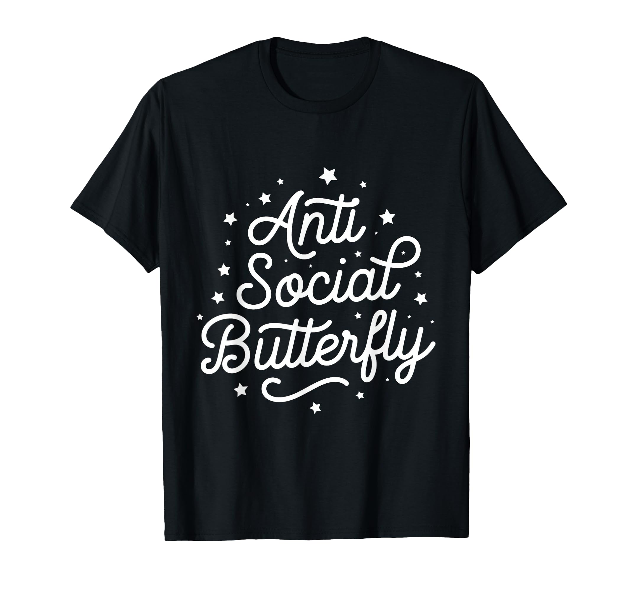 Anti Social Butterfly T-Shirt - Minimalist Print Unisex - T-Shirt, Sweatshirt, Hoodie