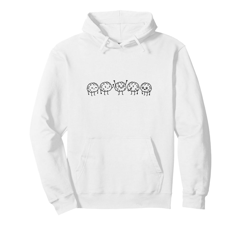 Stages Brain Hoodie - Fun Novelty Design for Adults - T-Shirt, Sweatshirt, Hoodie