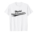 Swoosh Job Title Mental Health Counselor T-Shirt - Trendy Graphic Unisex - T-Shirt, Sweatshirt, Hoodie