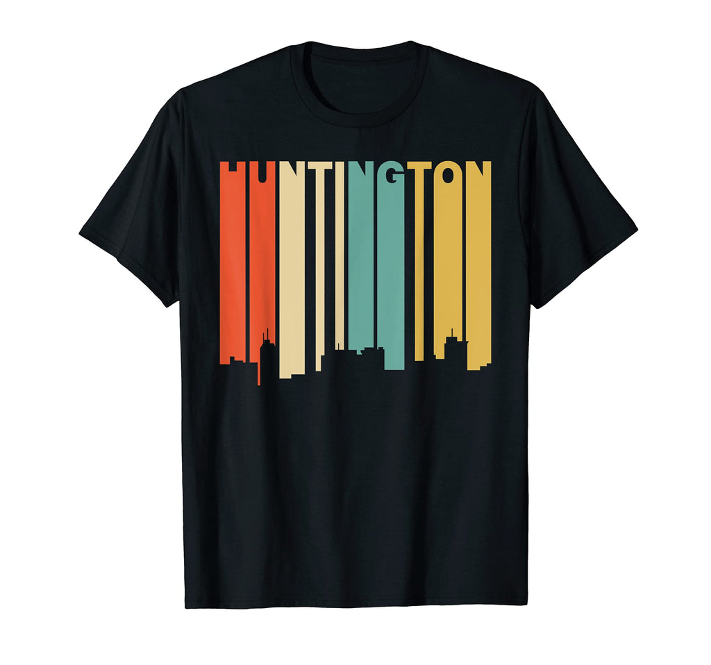 1970S Huntington West Virginia Skyline T-Shirt - Novelty Apparel Men Women - T-Shirt, Sweatshirt, Hoodie