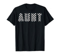 Aunt Racing Race Car Aunt Checkered T-Shirt - Custom Art Print for Adults - T-Shirt, Sweatshirt, Hoodie