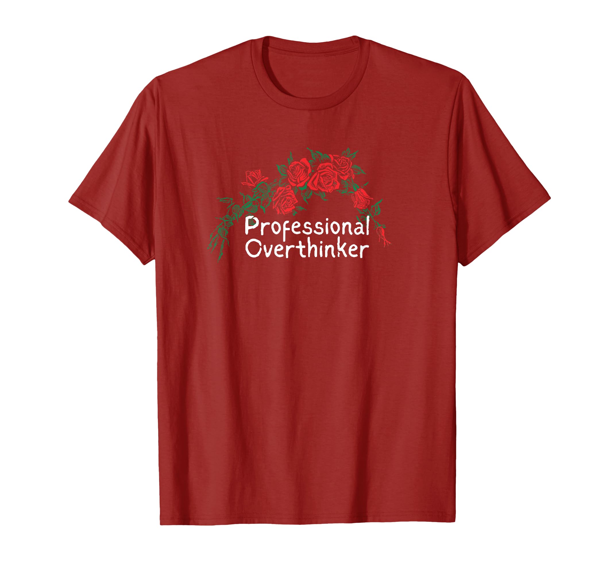 Funny Red Roses Professional T-Shirt - Minimalist Print for Adults - T-Shirt, Sweatshirt, Hoodie