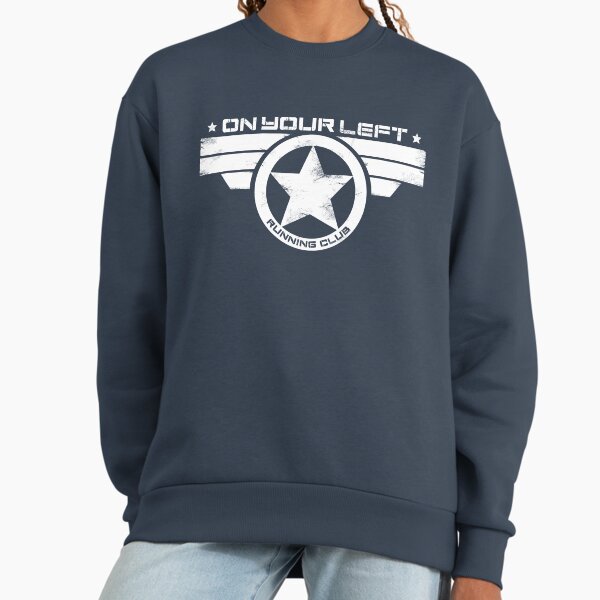 "On Your Left Running Club" Distressed Print 2 - Adult & Kids T-Shirts, Sweatshirts & Hoodies apparel design preview 1