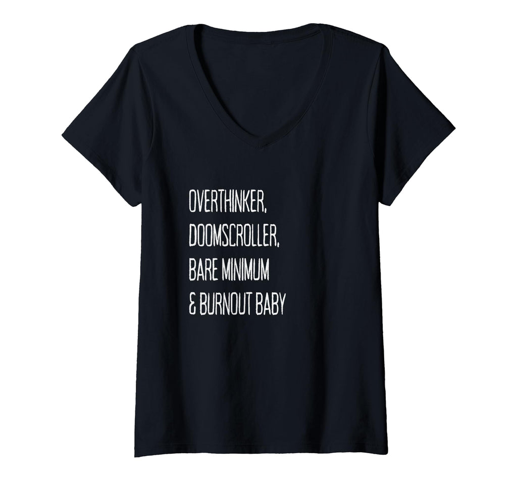 Womens Overthinker Doomscroller Bare T-Shirt - Graphic Print Men Women - T-Shirt, Sweatshirt, Hoodie
