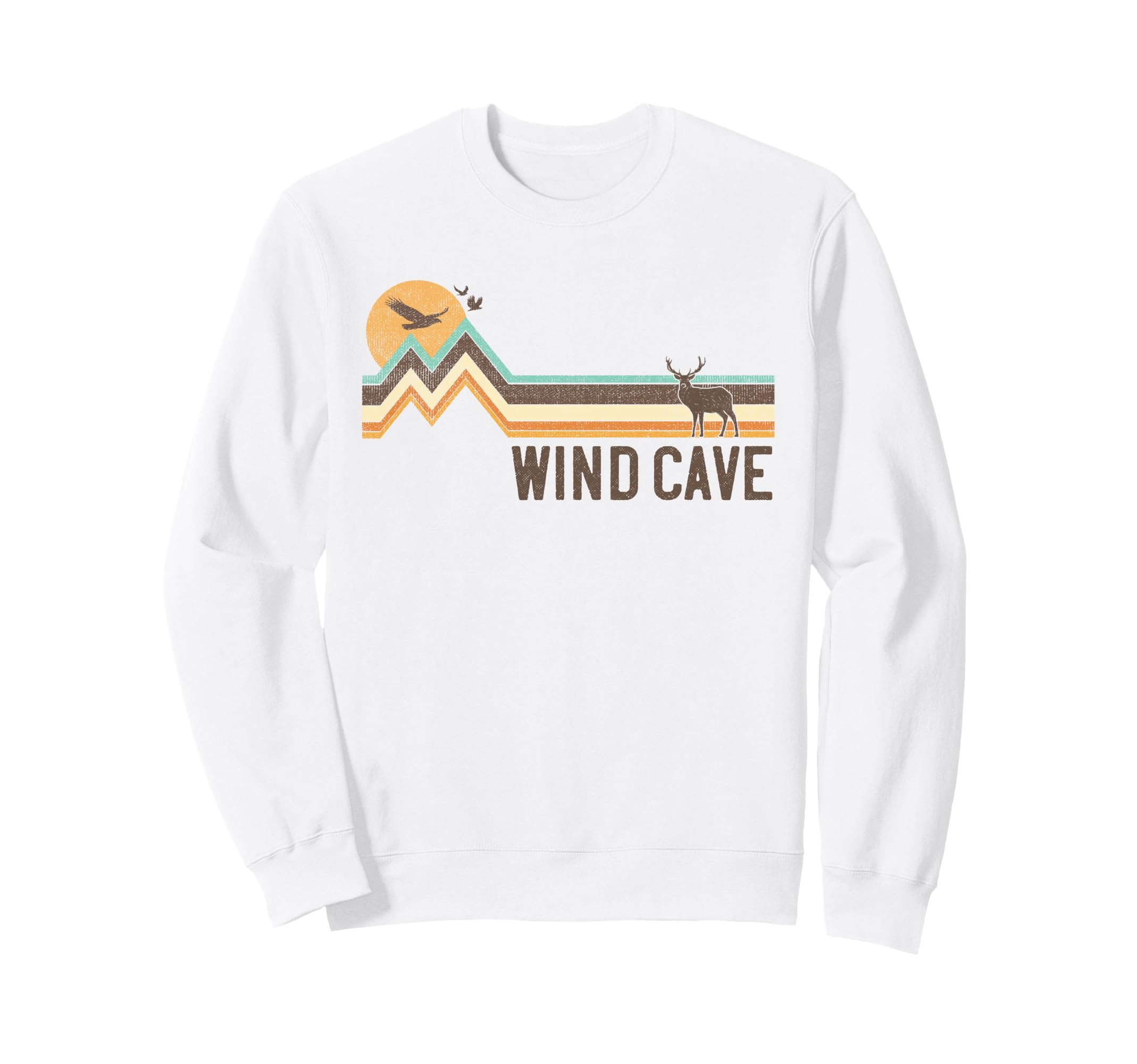 Wind Cave 70S 80S Nature Sweatshirt - Fun Novelty Design for Adults - T-Shirt, Sweatshirt, Hoodie
