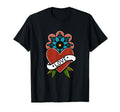 Old School Love Heart American T-Shirt - Minimalist Print Men Women - T-Shirt, Sweatshirt, Hoodie