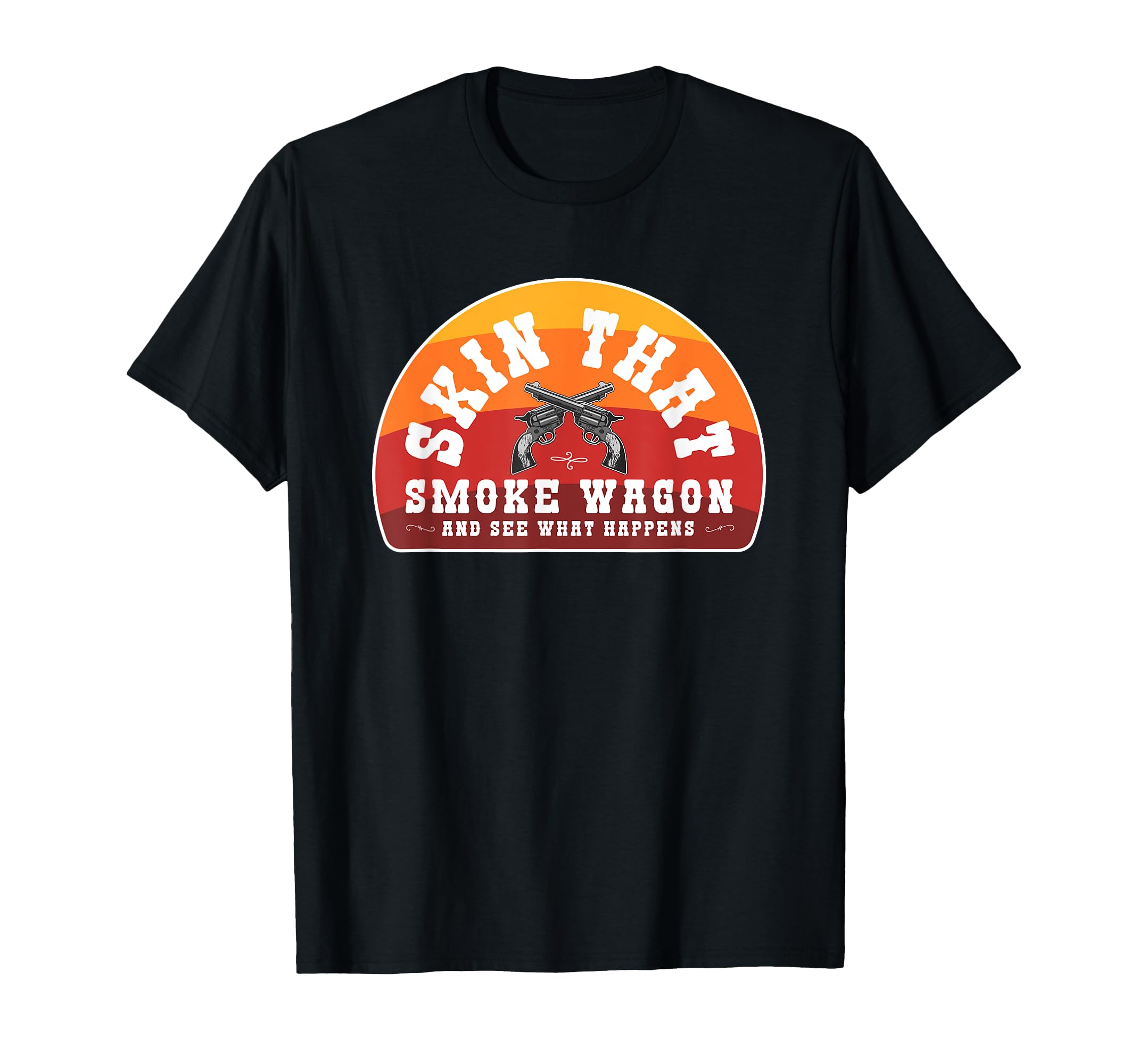 Skin That Smoke Wagon Desert Sunset T-Shirt - Minimalist Print for Adults - T-Shirt, Sweatshirt, Hoodie