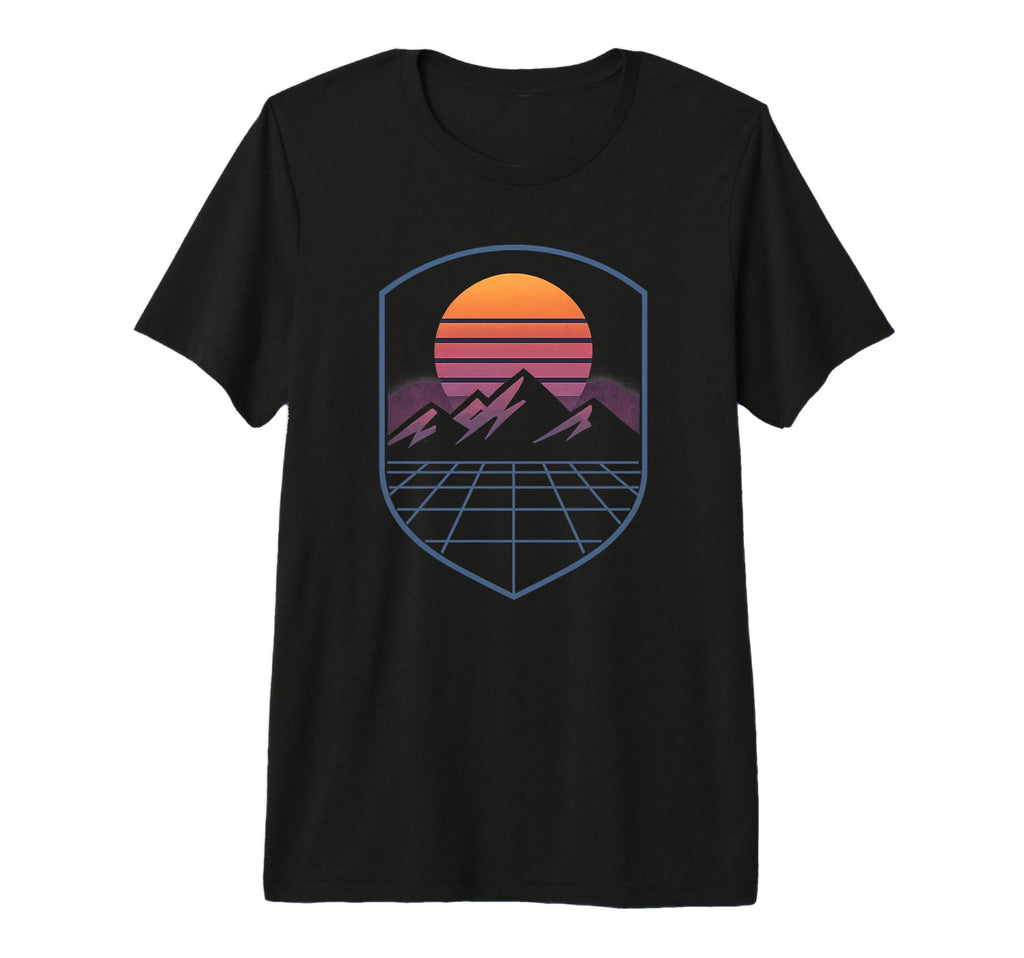 80S Synthwave Tri Blend T-Shirt - Graphic Print Unisex - T-Shirt, Sweatshirt, Hoodie