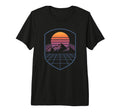 80S Synthwave Tri Blend T-Shirt - Graphic Print Unisex - T-Shirt, Sweatshirt, Hoodie