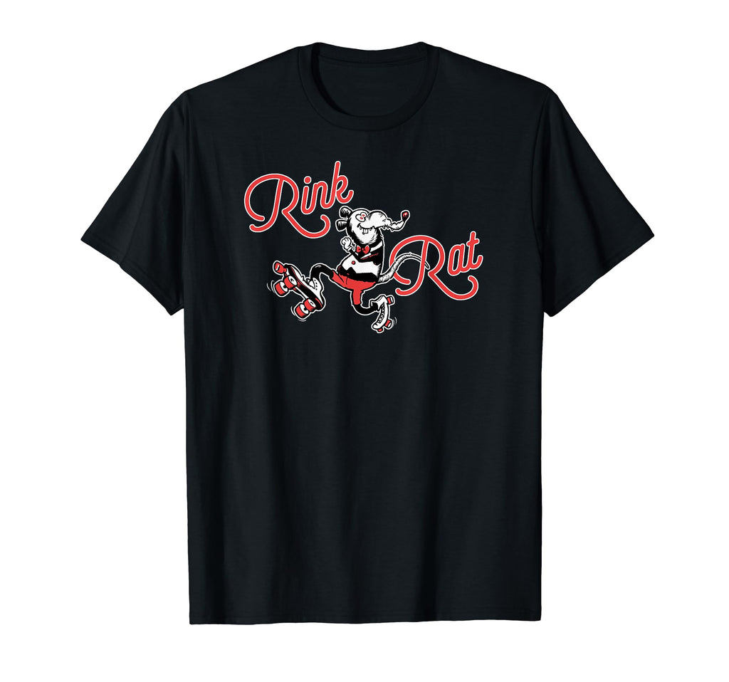Roller Skating Rink Rat 1970S Cartoon T-Shirt - Minimalist Print for Adults - T-Shirt, Sweatshirt, Hoodie