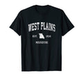 West Plains Missouri Mo Athletic T-Shirt - Custom Art Print for Adults - T-Shirt, Sweatshirt, Hoodie