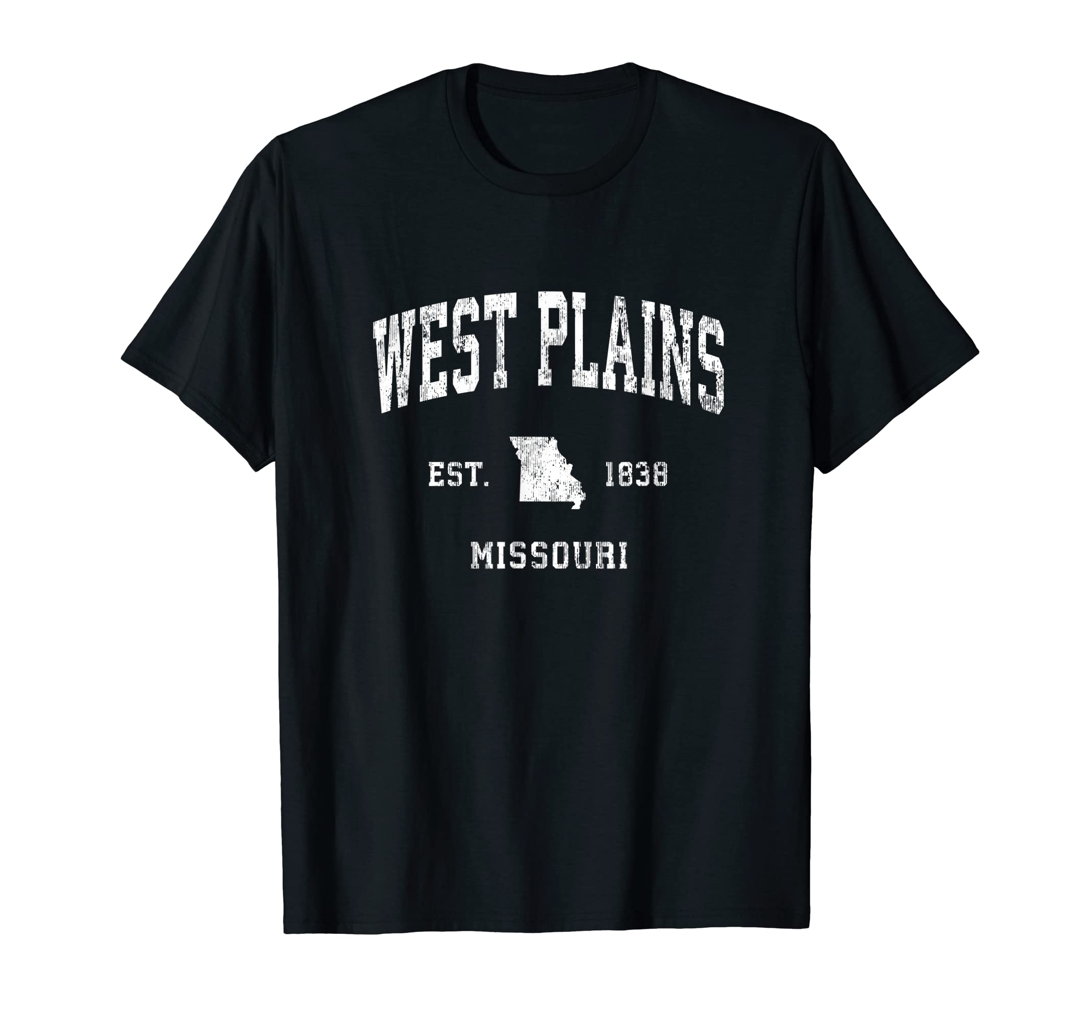 West Plains Missouri Mo Athletic T-Shirt - Custom Art Print for Adults - T-Shirt, Sweatshirt, Hoodie