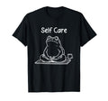 Self Care Frog Drinking Tea T-Shirt - Casual Everyday Wear Unisex - T-Shirt, Sweatshirt, Hoodie