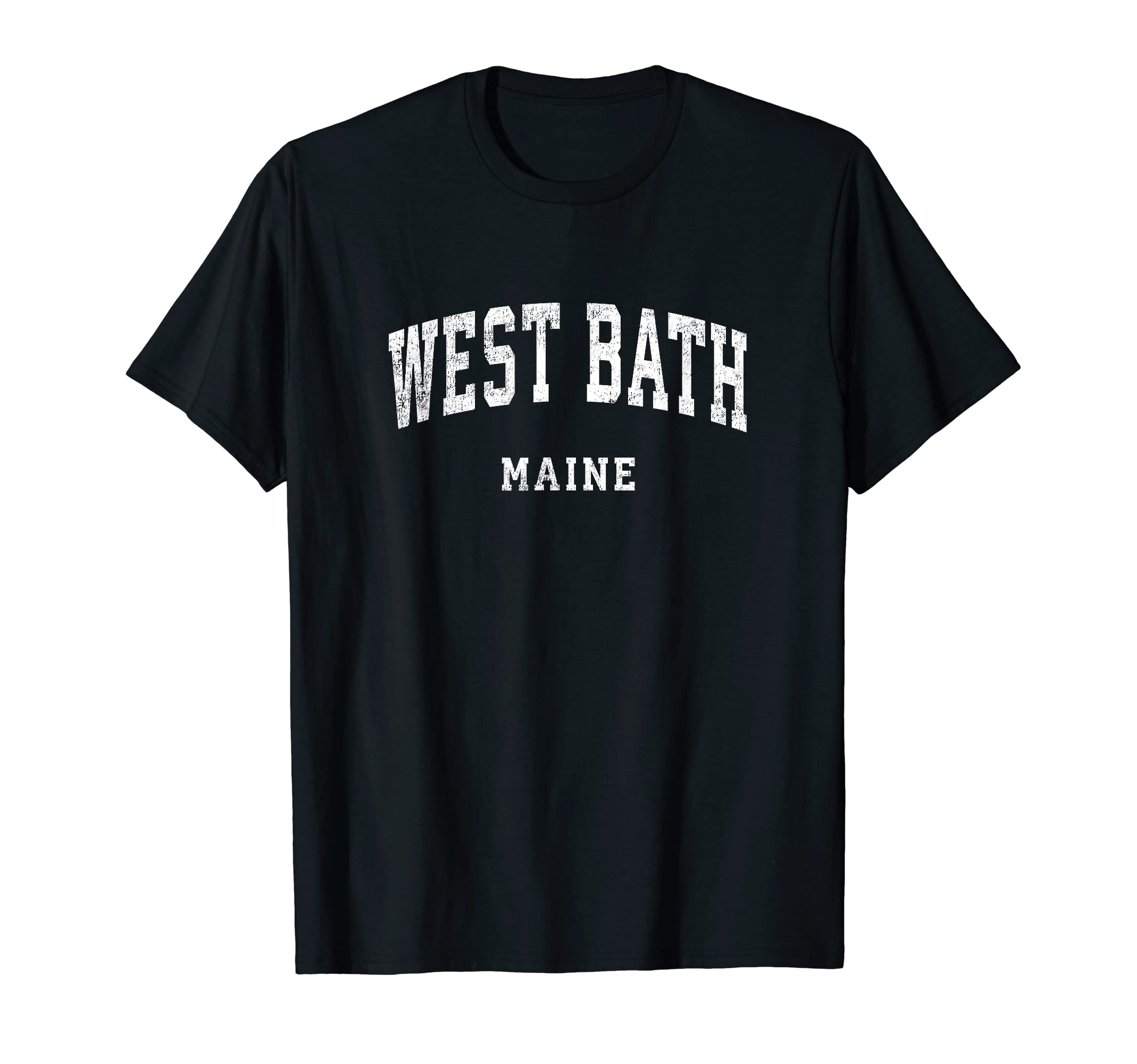 West Bath Maine Me Athletic Sports T-Shirt - Aesthetic Graphic Men Women - T-Shirt, Sweatshirt, Hoodie