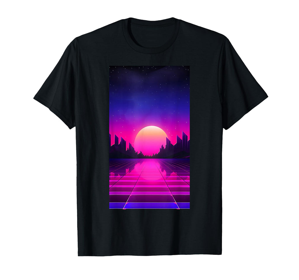 Retrowave Vaporwave Synthwave 80S T-Shirt - Unique Graphic for Adults - T-Shirt, Sweatshirt, Hoodie