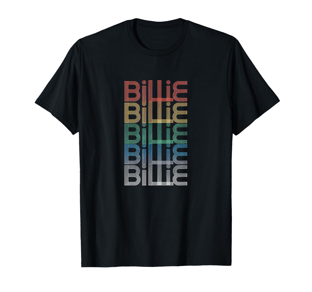 Billie Multicolor Typography T-Shirt - Custom Art Print Men Women - T-Shirt, Sweatshirt, Hoodie