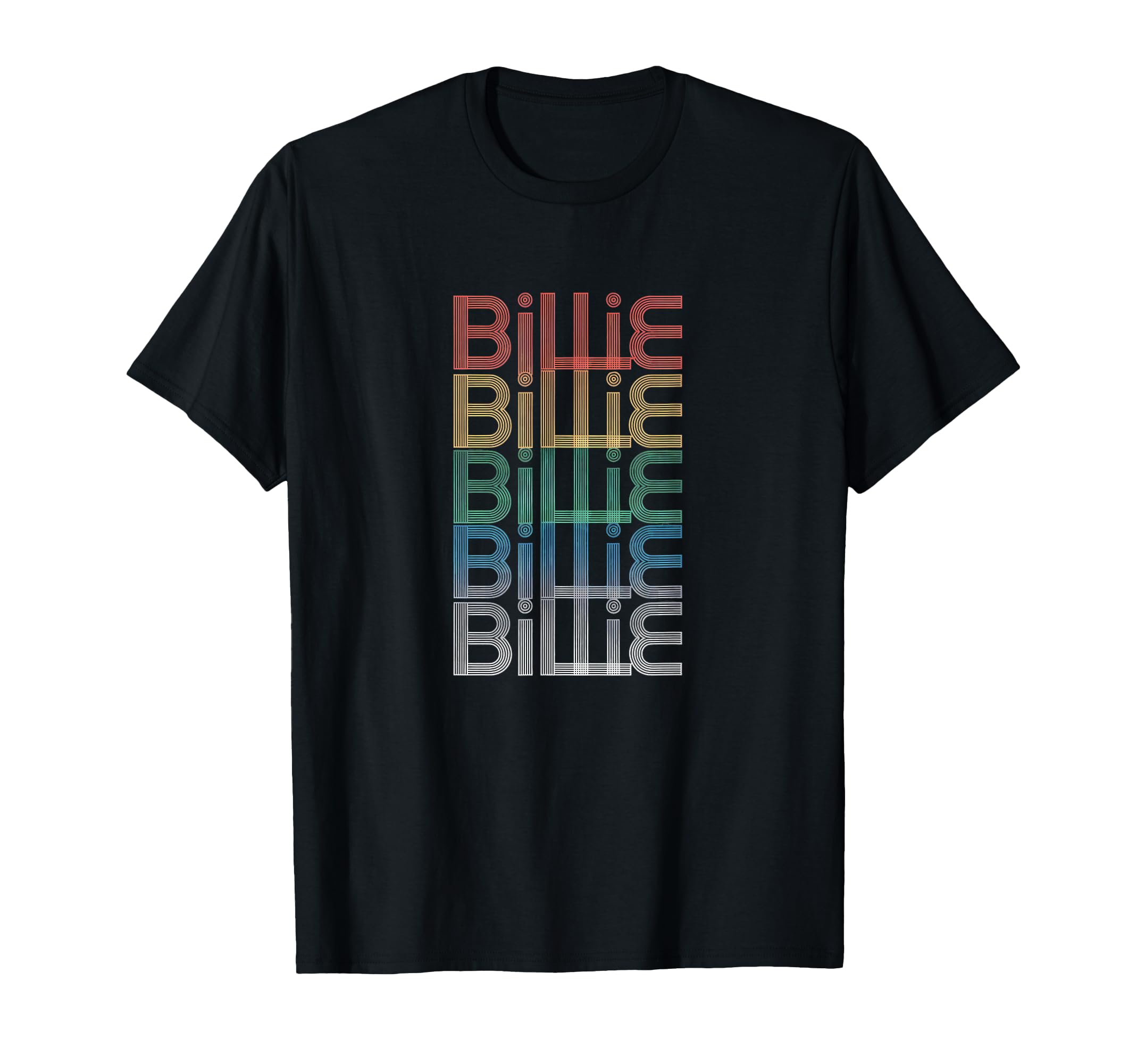 Billie Multicolor Typography T-Shirt - Custom Art Print Men Women - T-Shirt, Sweatshirt, Hoodie