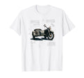 Motorcycle Sidecar Bike Blueprint Bikers T-Shirt - Unique Graphic Men Women - T-Shirt, Sweatshirt, Hoodie