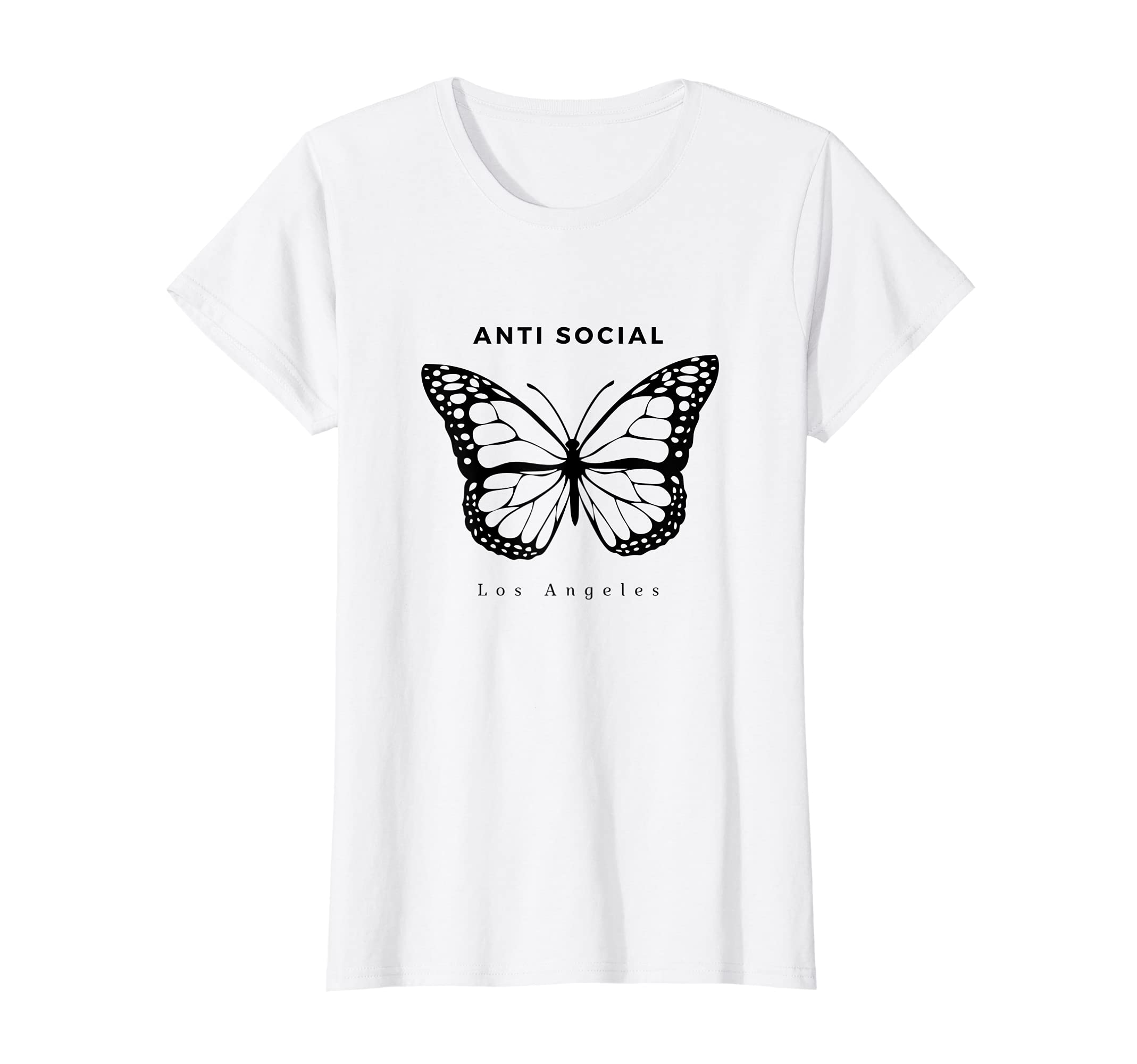 Womens Anti Social Butterfly T-Shirt - Trendy Graphic Men Women - T-Shirt, Sweatshirt, Hoodie