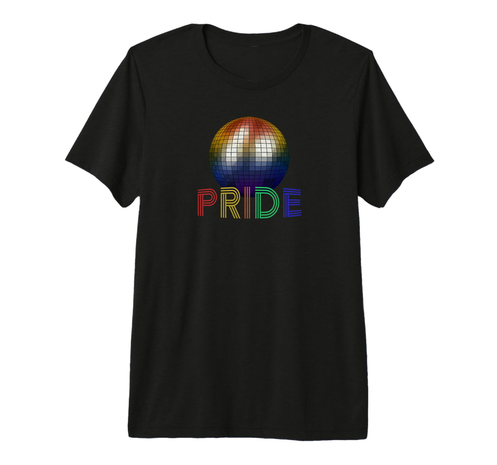 Gay Lgbt Pride 1970S Disco Ball Tri T-Shirt - Aesthetic Graphic for Adults - T-Shirt, Sweatshirt, Hoodie