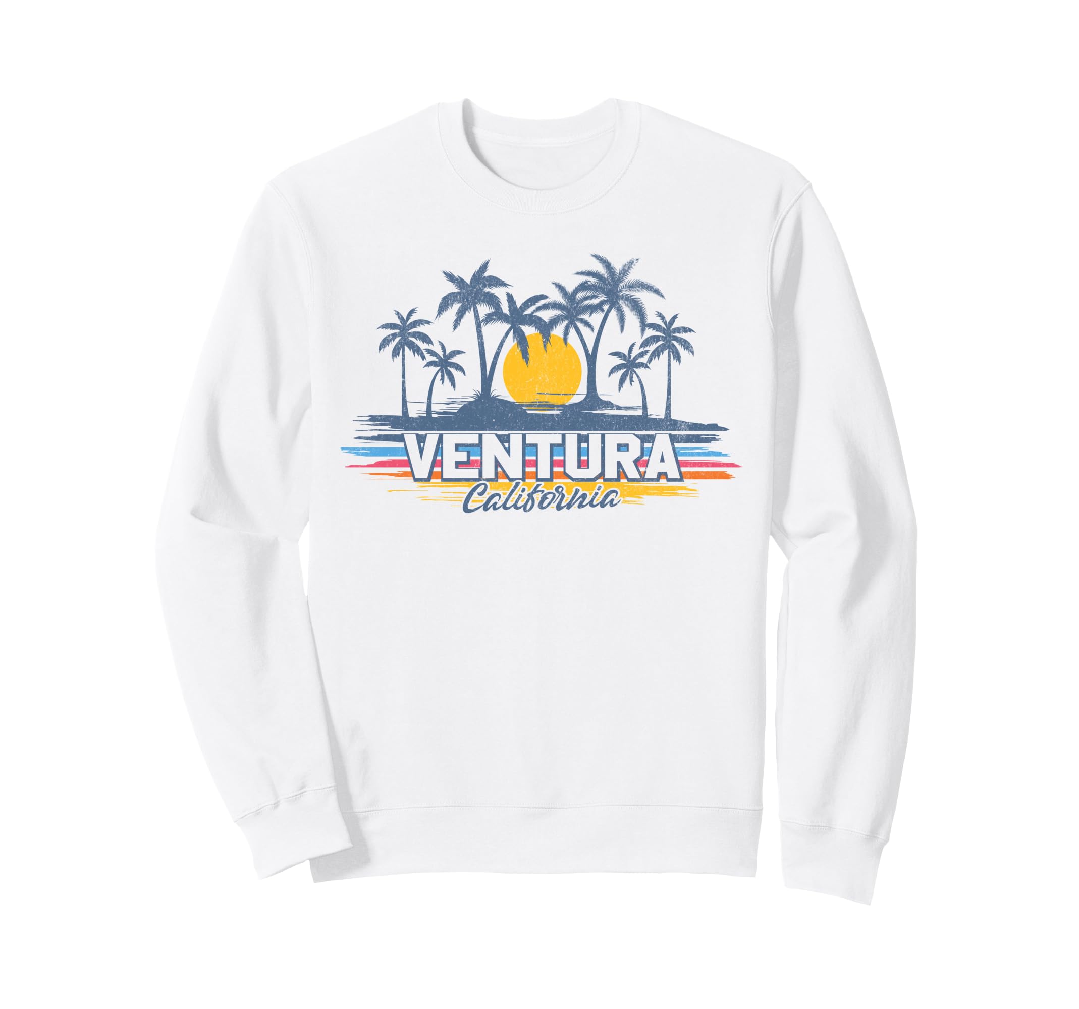 Ventura California Beach Palm Trees Sweatshirt - Graphic Print for Adults - T-Shirt, Sweatshirt, Hoodie