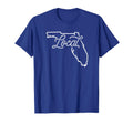 Florida Local Typography Script T-Shirt - Minimalist Print Men Women - T-Shirt, Sweatshirt, Hoodie