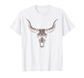 Cowgirl Cowboy Western Cow Skull Rodeo T-Shirt - Novelty Apparel Unisex - T-Shirt, Sweatshirt, Hoodie