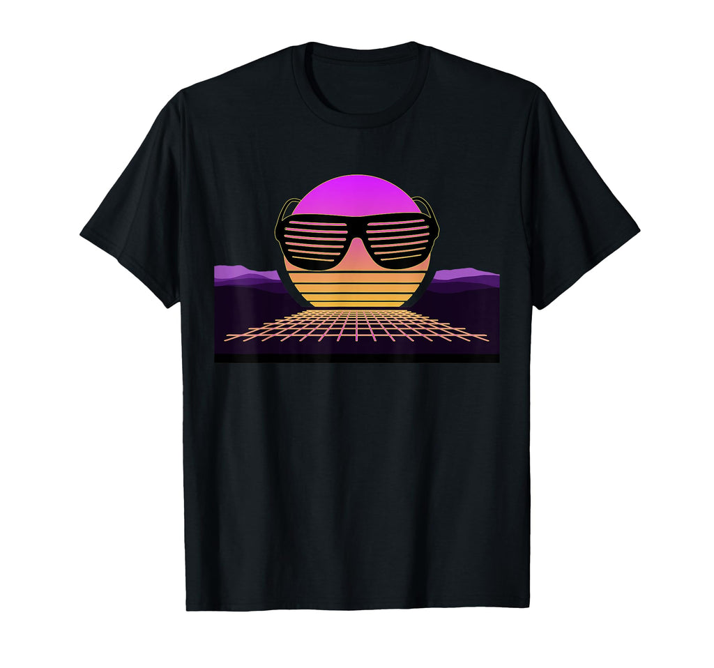 80S Digital Vaporwave Synthwave T-Shirt - Novelty Apparel for Adults - T-Shirt, Sweatshirt, Hoodie