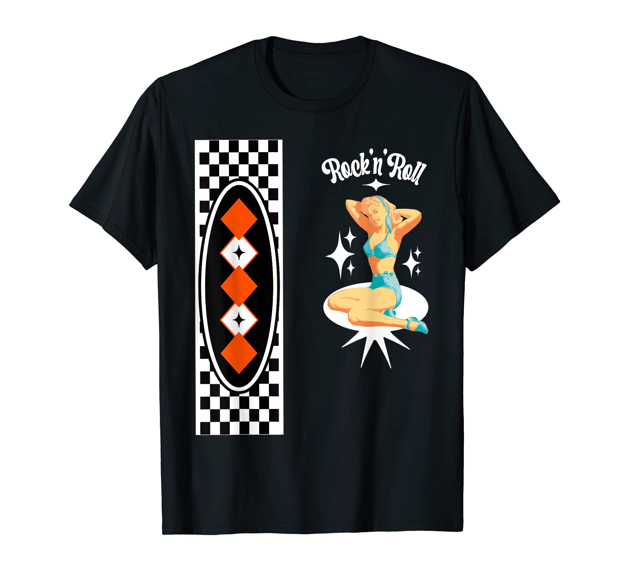 Rockabilly Pin Up 50S Sock Hop T-Shirt - Fun Novelty Design for Adults - T-Shirt, Sweatshirt, Hoodie