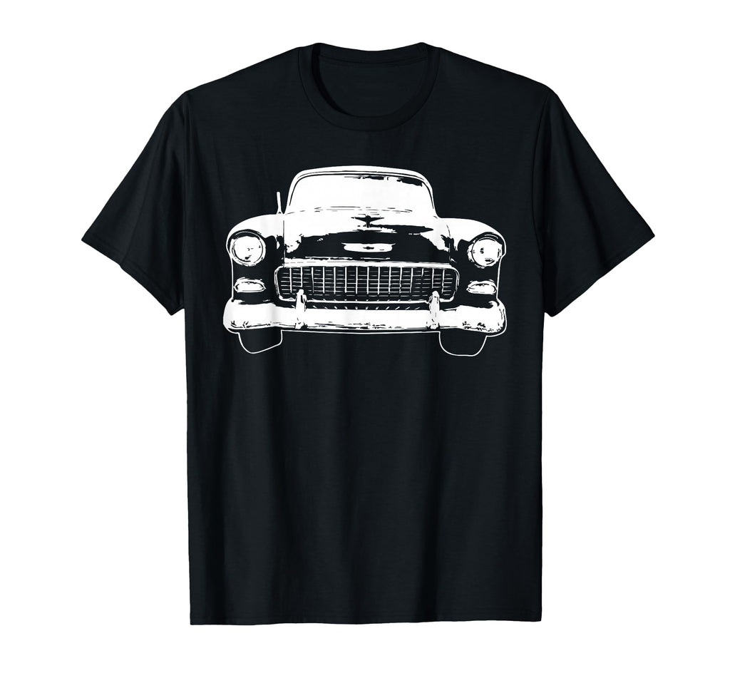 1955 Car Silhouette T-Shirt - Aesthetic Graphic for Adults - T-Shirt, Sweatshirt, Hoodie