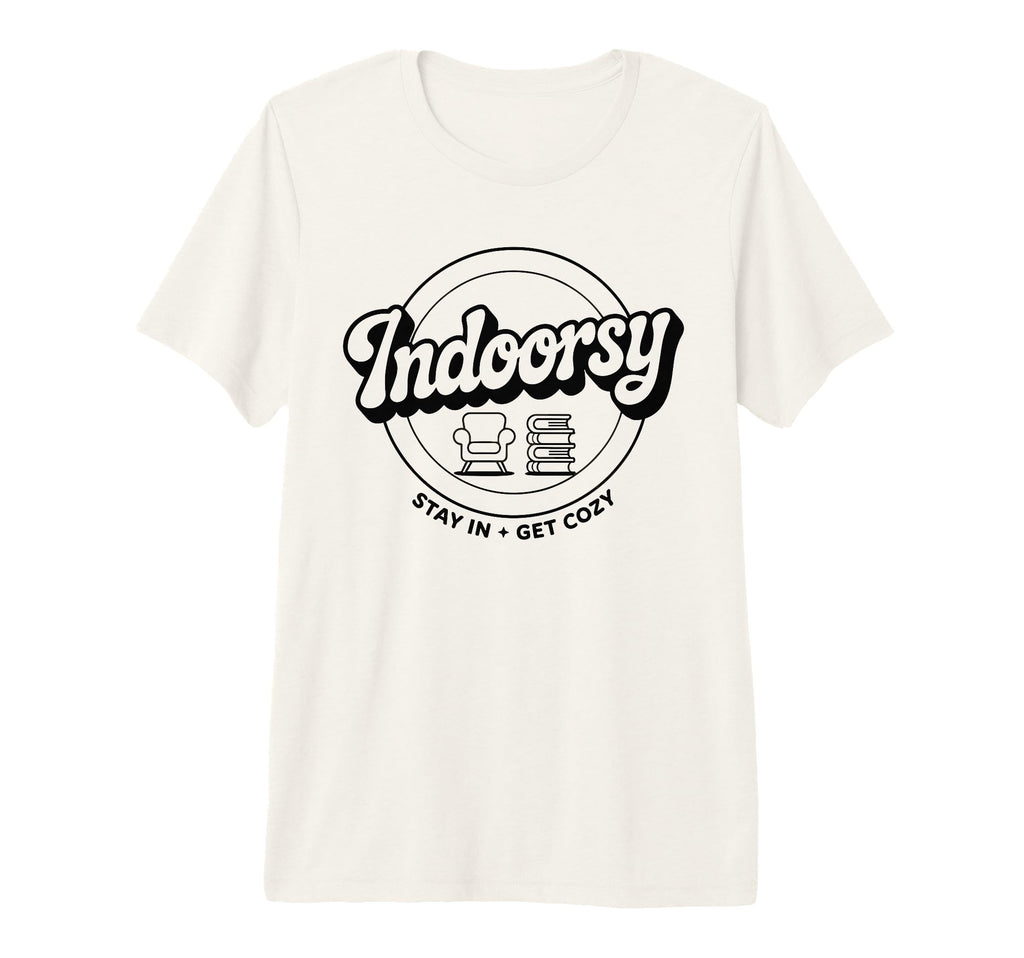 Indoorsy Antisocial Introvert Tri T-Shirt - Minimalist Print for Adults - T-Shirt, Sweatshirt, Hoodie