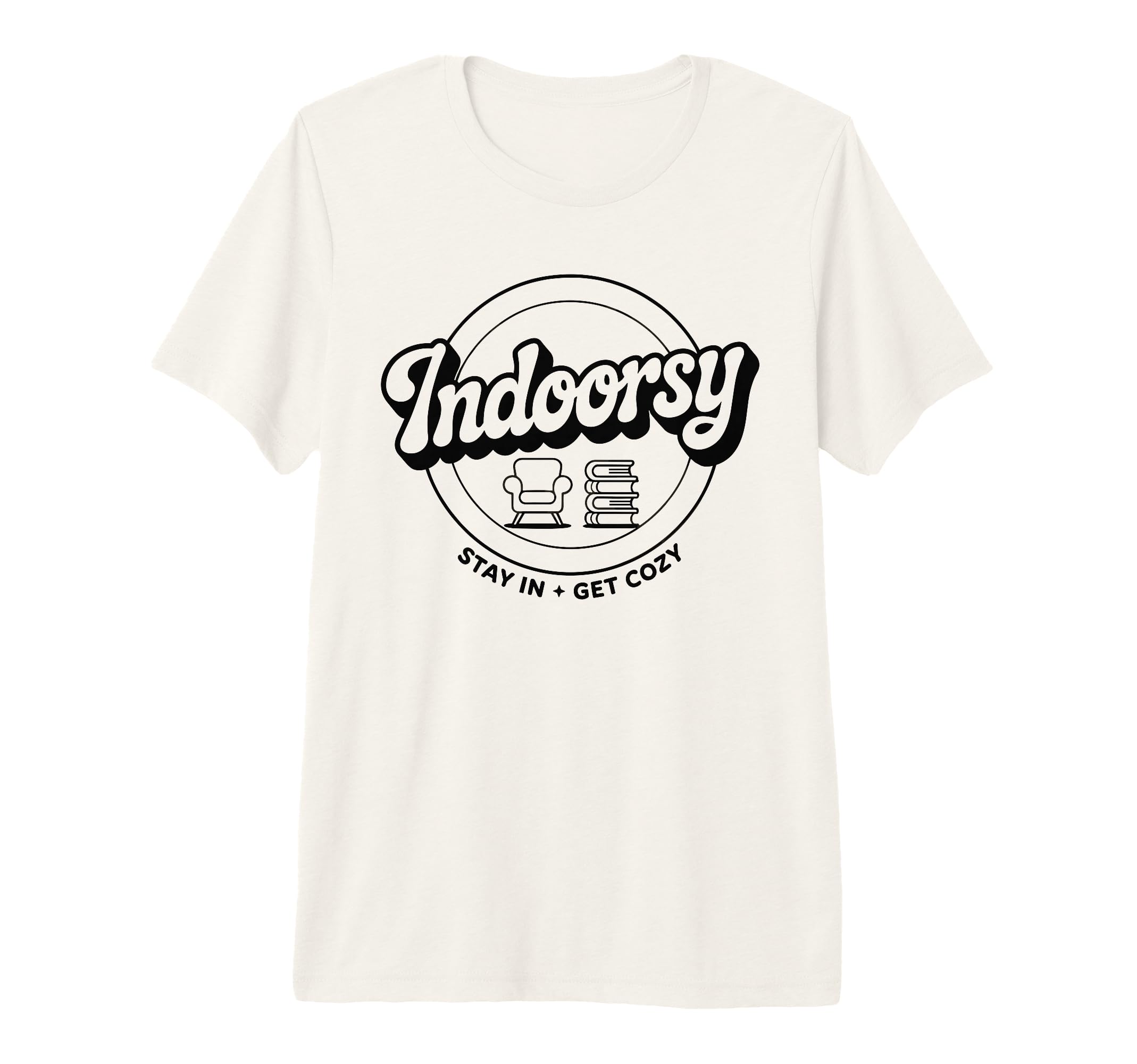 Indoorsy Antisocial Introvert Tri T-Shirt - Minimalist Print for Adults - T-Shirt, Sweatshirt, Hoodie