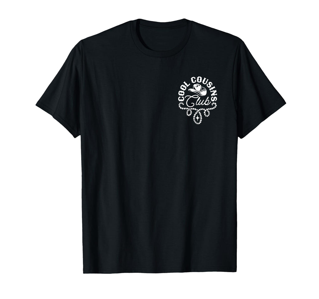 Cousins Club Western Front Back T-Shirt - Novelty Apparel for Adults - T-Shirt, Sweatshirt, Hoodie
